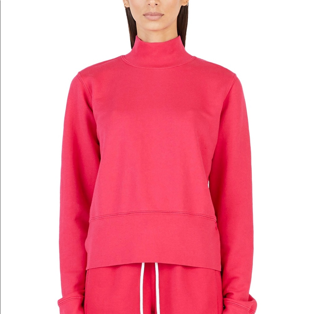 Cotton Citizen Milan Pink Turtleneck Sweatshirt XS